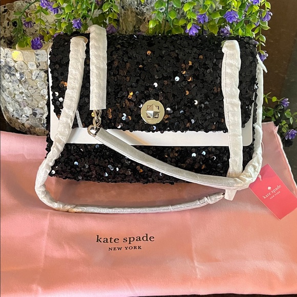 kate spade Handbags - Natalia Sequin Medium Flap turn lock Shoulder bag